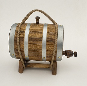 Бочка дубовая 5 литров "Обжиг Whiskey"