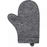 Рукавица для бани и сауны, войлок серый Б44