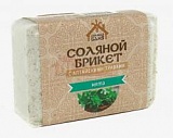 Соляной брикет "Соляная баня" с Алтайскими травами "Мята"