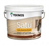 Защитный состав SATU SAUNASUOJA для бани и сауны, TEKNOS 2,7л (2,74кг) (Финляндия) цвет белый 5060