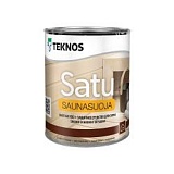 Защитный состав SATU SAUNASUOJA для бани и сауны, TEKNOS 0,9л (Финляндия) цвет белый 5060