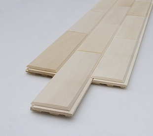 Паркет стеновой (М) Липа 14х225х1100мм, 0,25м.кв. (4) пластина, 12 паркетин в пластине, 30-ка, сорт Экстра(0)