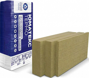 Утеплитель Юматекс Термо Смарт (Paroc Extra) 50х610х1220 мм, пачка 16 листов (0,595 м.куб. в пачке; 11,91 м.кв. в пачке), 27-30 кг/м³