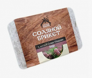 Соляной брикет "Соляная баня" с Алтайскими травами "Кедр"