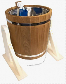 Обливное ведро 10л с нержавеющей вставкой ОВНТ-10