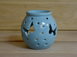 Аромалампа "Бабочки" для бани и сауны, 8x8x8 см, бирюзовая "Банные штучки" / 12