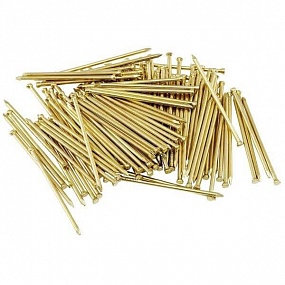 Гвозди финишные NFL-LU 1,2x40 латун (0,2 кг) Пласт.  конт.