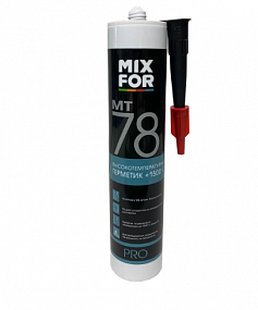 Герметик MIXFOR MT-78 HiTemp +1500Ct, 260 мл  черный Штрих-код 5902012643243 Код товара 10046289
