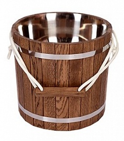 Запарник с нержавеющей вставкой 16л (Дуб)