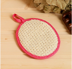 Мочалка "Ladies" Овал", сизаль, 16х12см М612