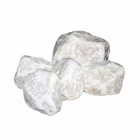 Белый Кварц обвалованный, средний, камни 20 кг.