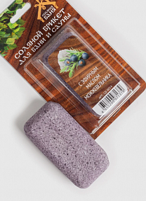 Соляной брикет "Соляная баня" Мини с эфирным маслом Можжевельник