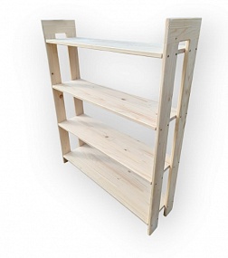 Полка напольная ширина 820 мм, глубина 220мм, высота 1000мм, хвоя