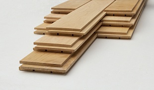 Паркет стеновой Ольха 15х270х1750мм (4) пластина, 0,36 м2 пластина 9 шт, 1,44 м2 пачка 4 пластины, сорт АВ