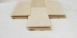 Паркет стеновой (А) Липа 15х221х1140мм, 0,25м.кв. (4) пластина, сорт Экстра