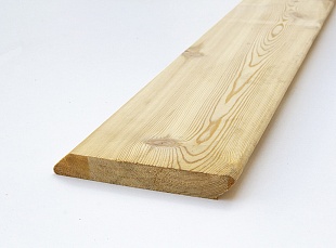 Планкен лиственница скошенный 20х143х4000 сорт АВ