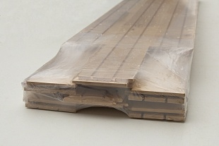 Паркет стеновой Ольха 15х270х1400мм (4) пластина, 0,288 м2 пластина 9 шт, 1,152 м2 пачка 4 пластины, сорт Евро А