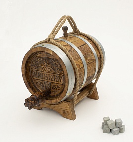 Бочка дубовая 5 литров "Обжиг Whiskey"