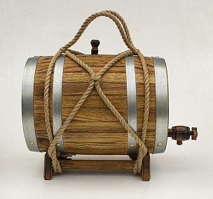 Бочка дубовая 10 литров обжиг "Легендарный самогон"