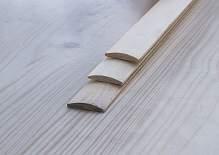 Нащельник липа полукруглый 8х27х2300 сорт Экстра