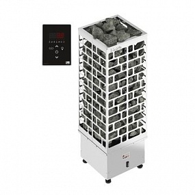 Sawo электрическая печь для бани  CUBOS напольная 9,0 кВт со встроенным блоком мощности Saunova 2.0 (Ni2), без пульта SAU-UI-V2, артикул CUB3-90Ni2-P