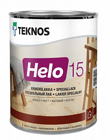 Лак для пола матовый Teknos Helo 15, 0,9л
