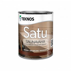 Воск SATU SAUNAVAHA для бани, сауны и полков 0,9л TEKNOS (Финляндия)