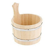 Шайка одноручная 5л с пластмассовой вставкой ШП-5